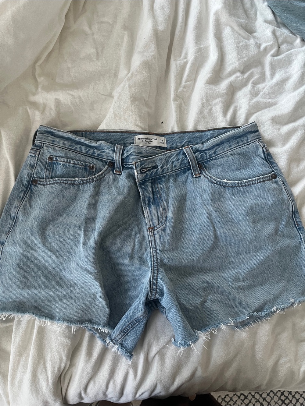 Abercrombie & Fitch Light Blue Denim Cutoff Shorts